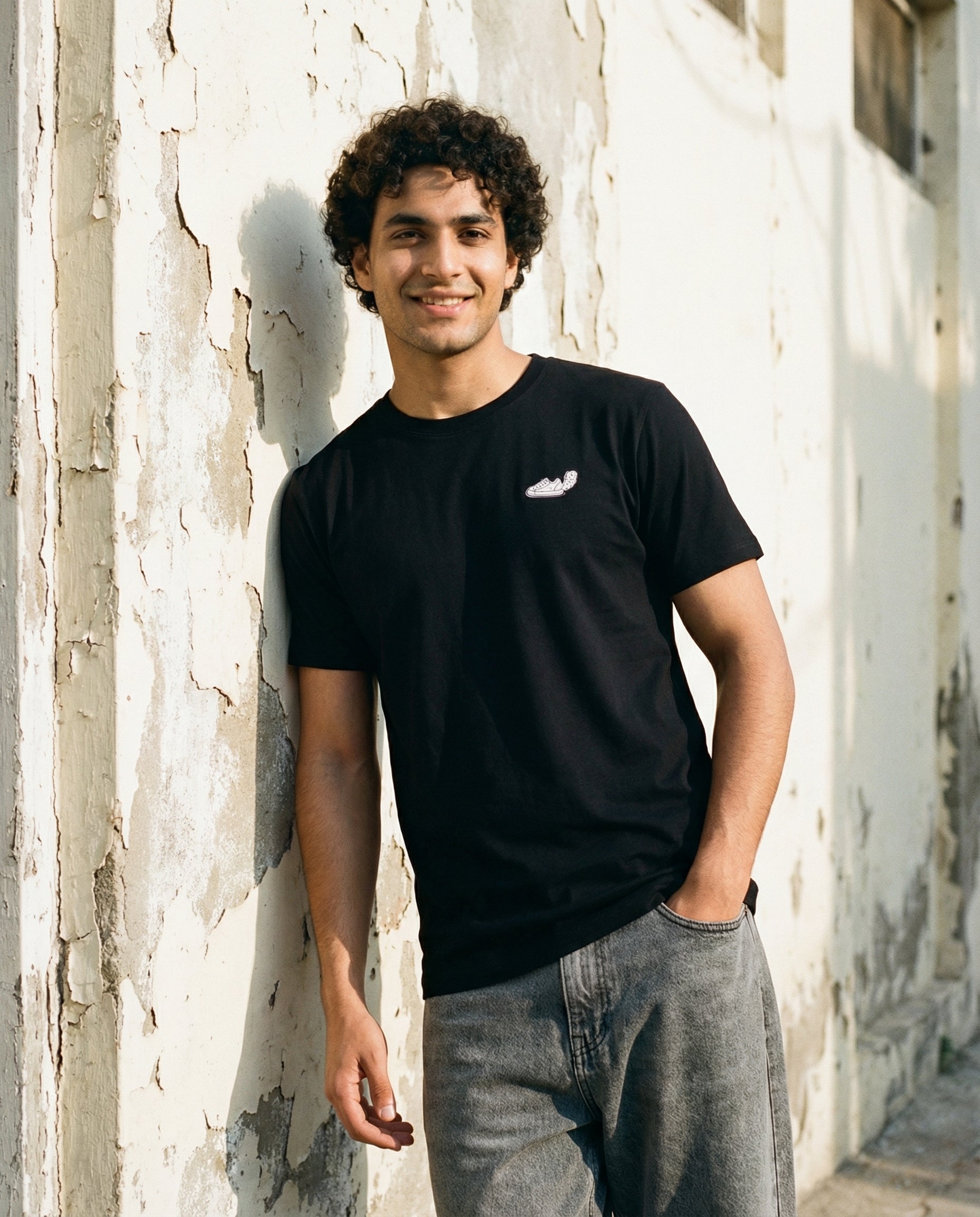 Cool Bee Essential Cotton Crew Neck T-Shirt Black for Men - Black Regular Fit Tee India