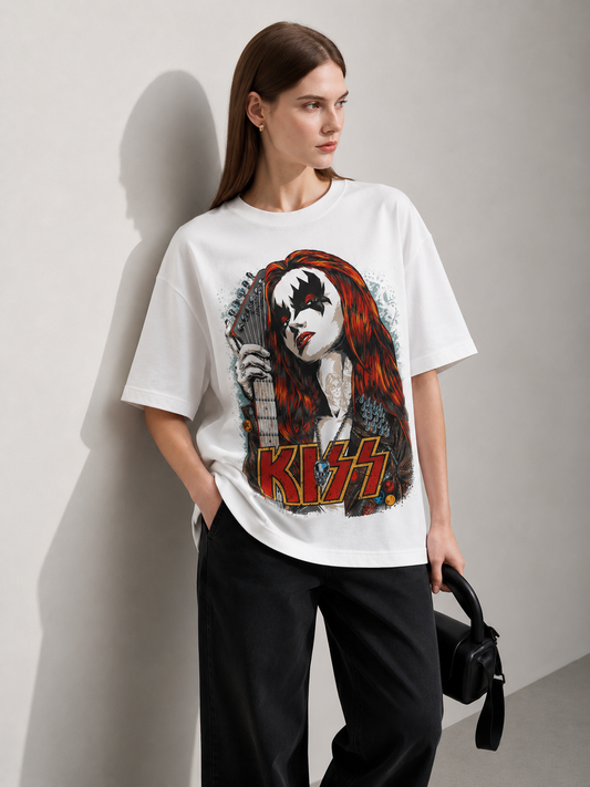 Rock Culture Statement Women Tee White