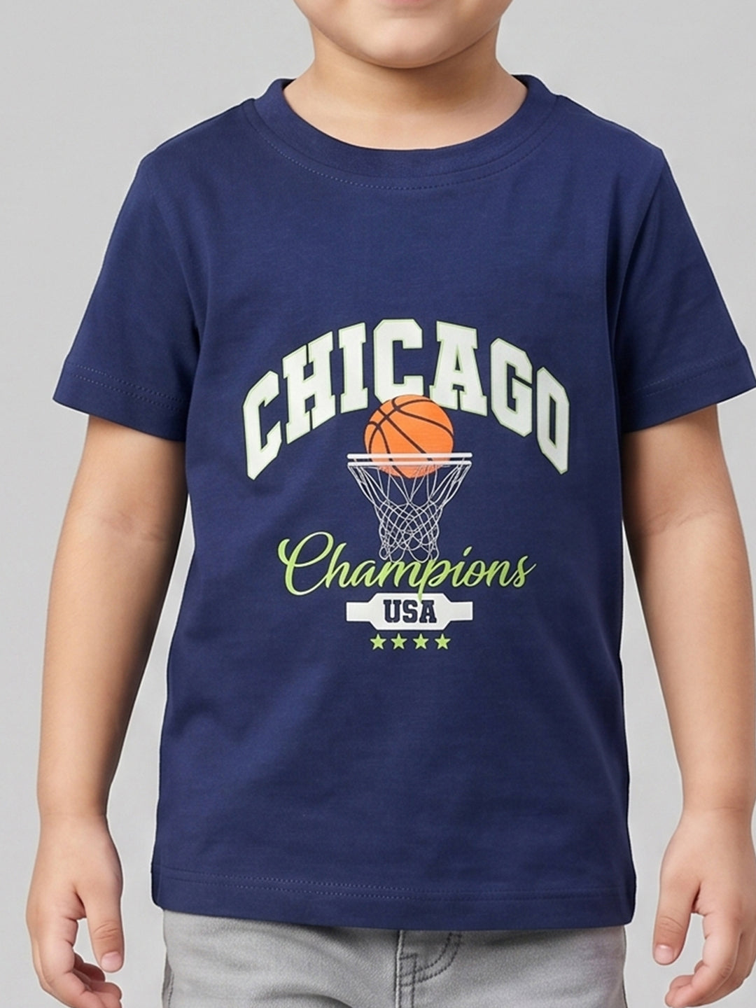 Coolbee Store Kids Boys T-Shirt - Blue (CSKT223) – side view