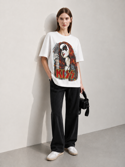 Rock Culture Statement Women Tee White