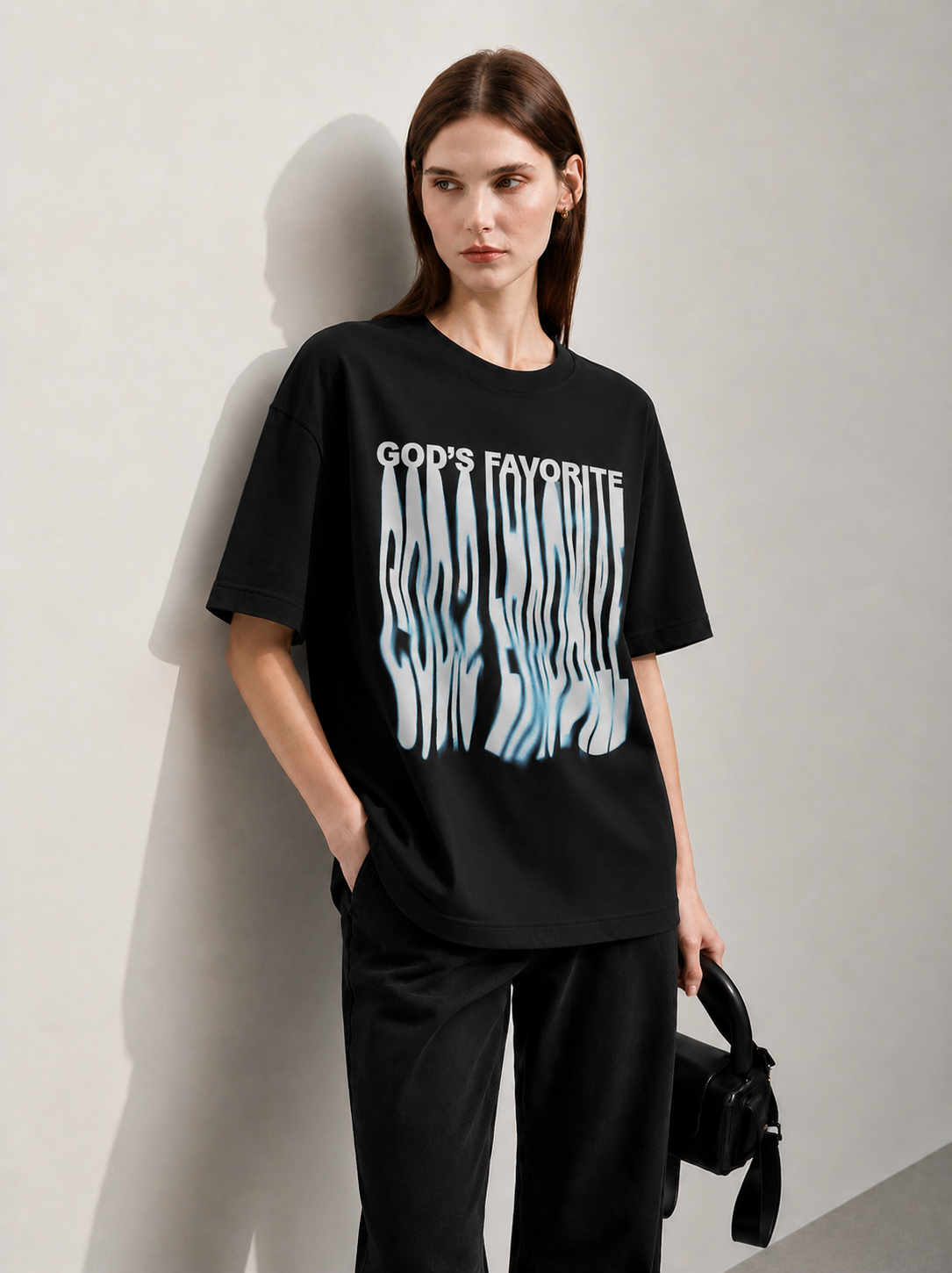 God Favorite Women Tee Black