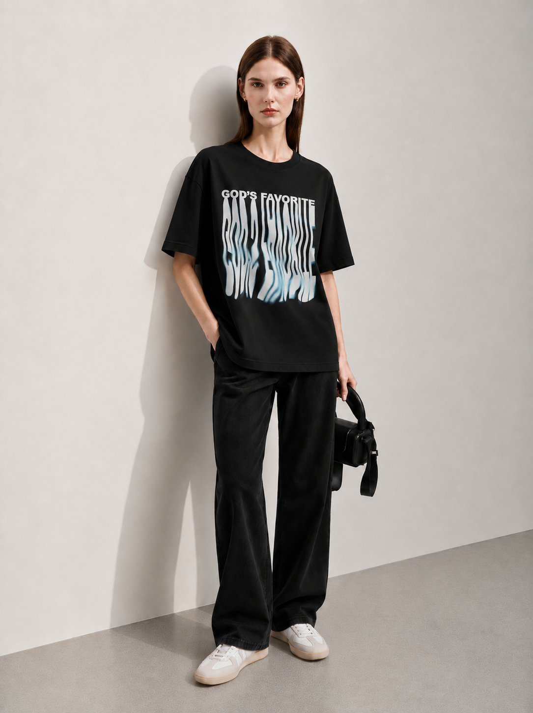 God Favorite Women Tee Black
