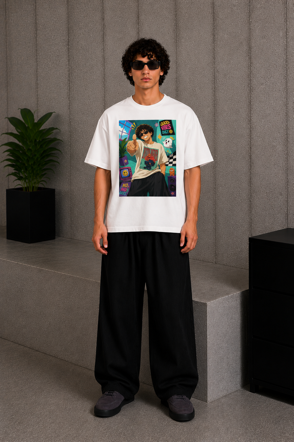 CoolBee Anime Tee White