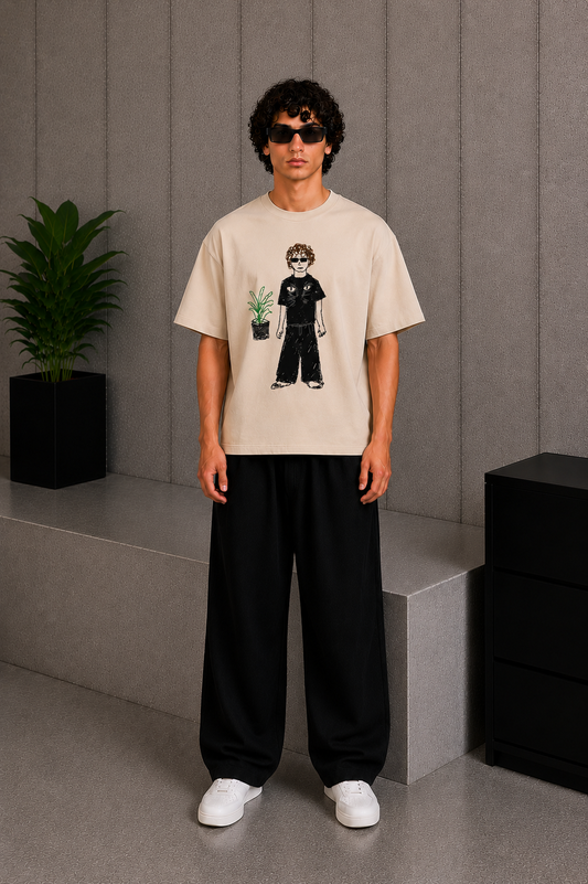 Sketch Tee Beige