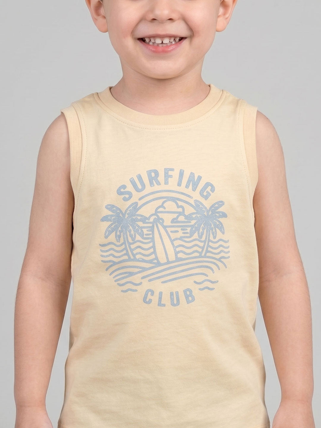Coolbee Store Kids Boys Vest - Beige (KBSSVT1) – side view