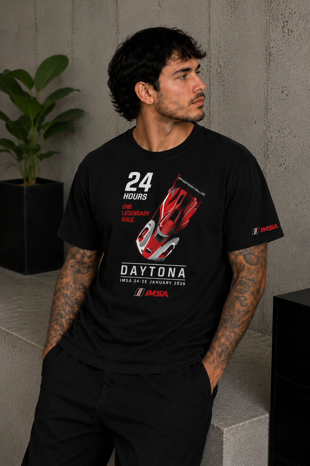 Cool Bee Daytona Tee Black for Men - Black Oversized Graphic Tee Streetwear India