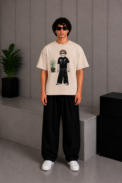Sketch Tee Beige
