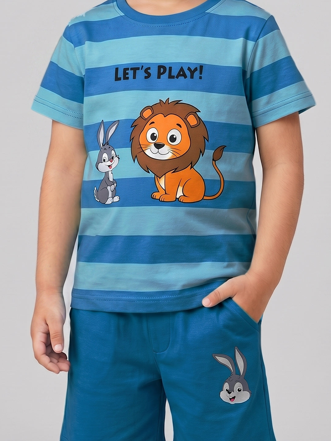 Coolbee Store Kids Boys Clothing Set - Sky Blue (CS009) – side view