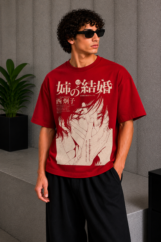 Manga Graphic Tee Red