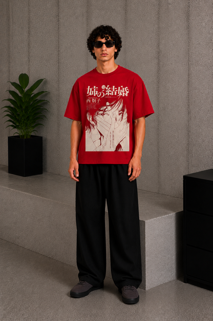 Manga Graphic Tee Red