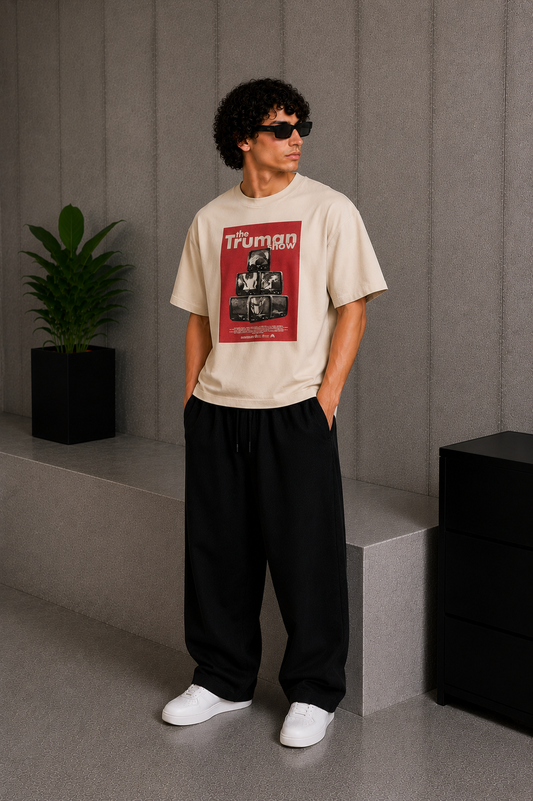 Truman Show Tee Beige