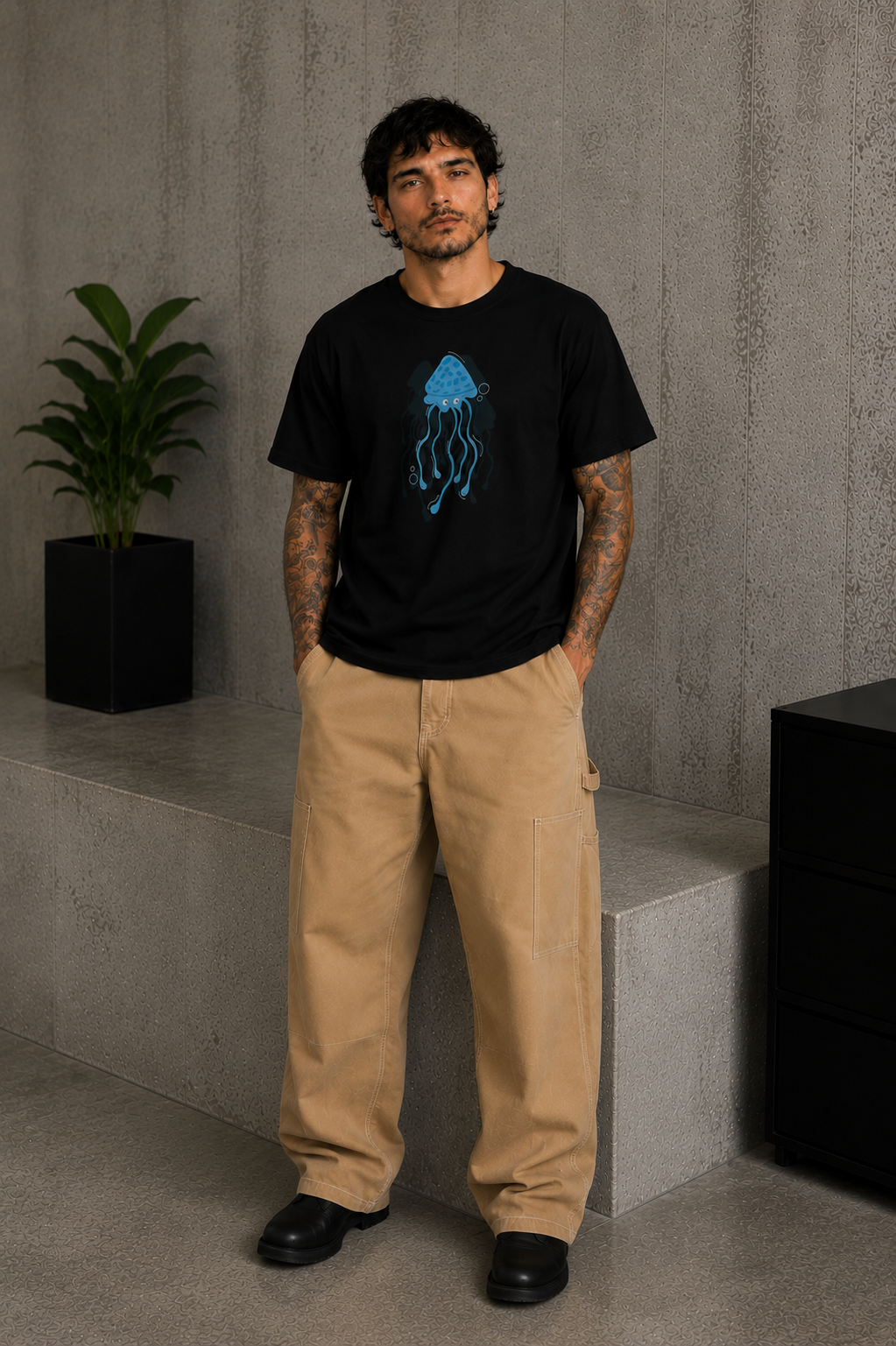 Medusa Tee Black