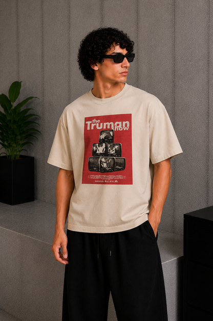Truman Show Tee Beige