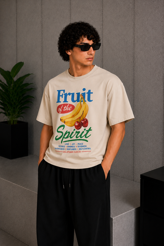 Fruit Tee Beige