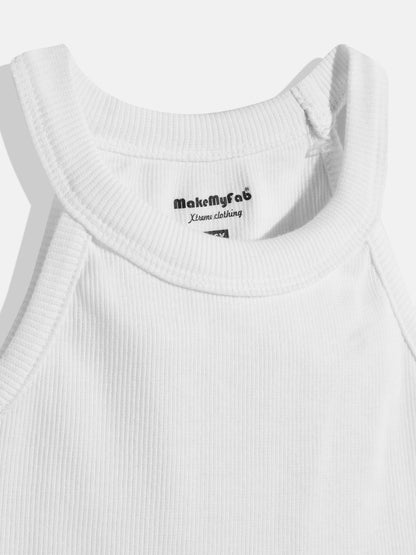 Coolbee Store Kids Girls Top - White (KG4TOP026) – side view