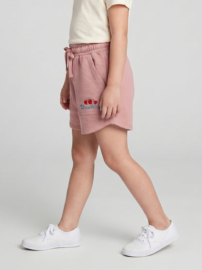 Coolbee Store Kids Girls Shorts - Peach (CSKS107) – side view