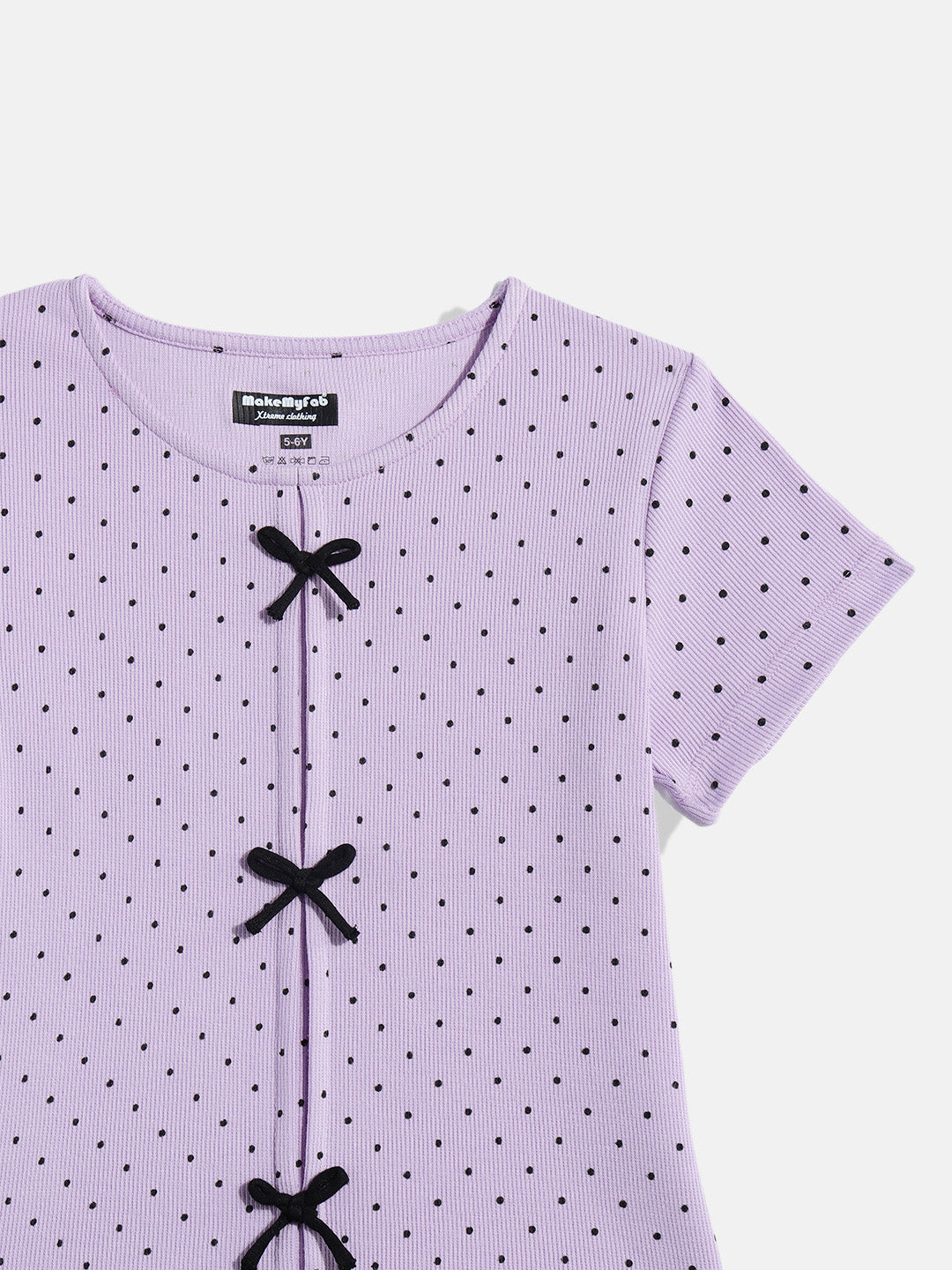 Coolbee Store Kids Girls Top - Lilac (KGSSA51) – side view