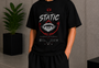 Static Tee Black