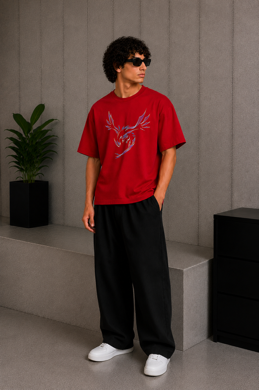 Wing line Tee Red