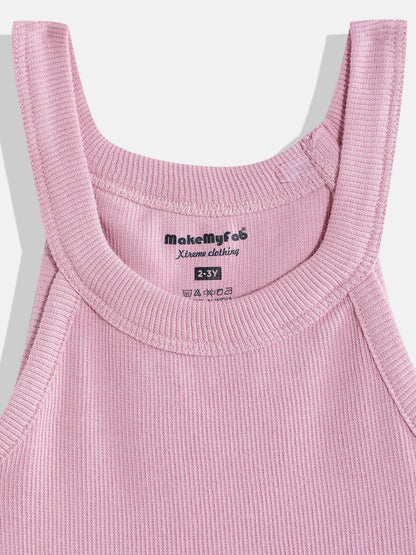 Coolbee Store Kids Girls Top - Pink (KG5TOP024) – side view