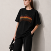 Galaxy Bloom Women Tee Black