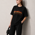 Galaxy Bloom Women Tee Black