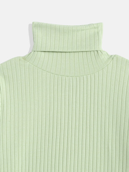 Coolbee Store Kids Boys T-Shirt - Sea Green (KBAWE15) – close-up fabric detail