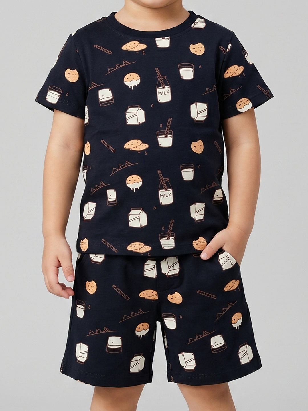 Coolbee Store Kids Boys Clothing Set - Navy (CS002) – side view
