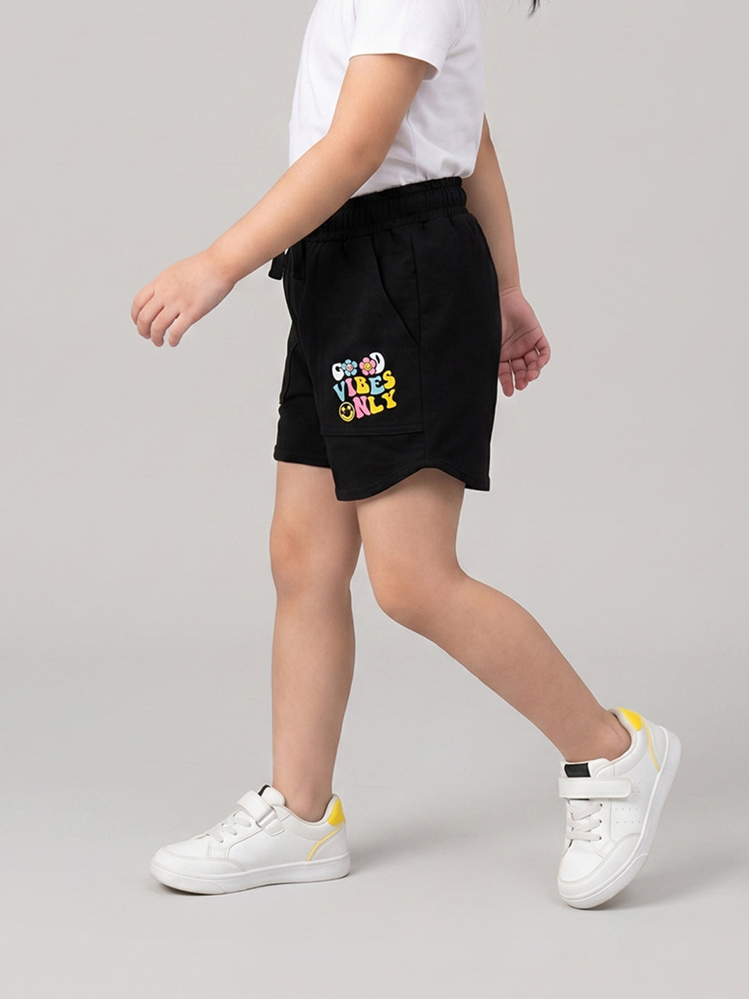 Coolbee Store Kids Girls Shorts - Black (CSKS110) – side view
