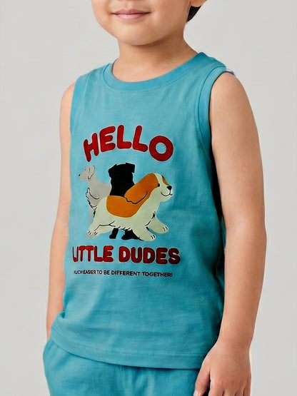 Coolbee Store Kids Boys Vest - Sky Blue (KBSSVT2) – side view