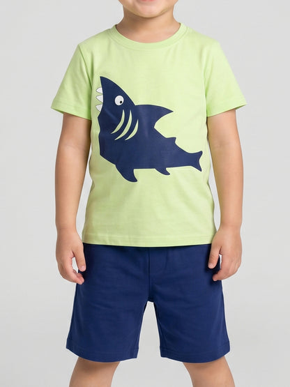 Coolbee Store Kids Boys Clothing Set - Green (CS011) – side view