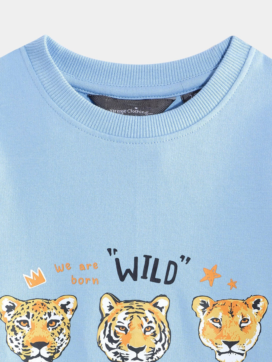 Coolbee Store Kids Boys T-Shirt - Blue (KBAW25TR3) – close-up fabric detail