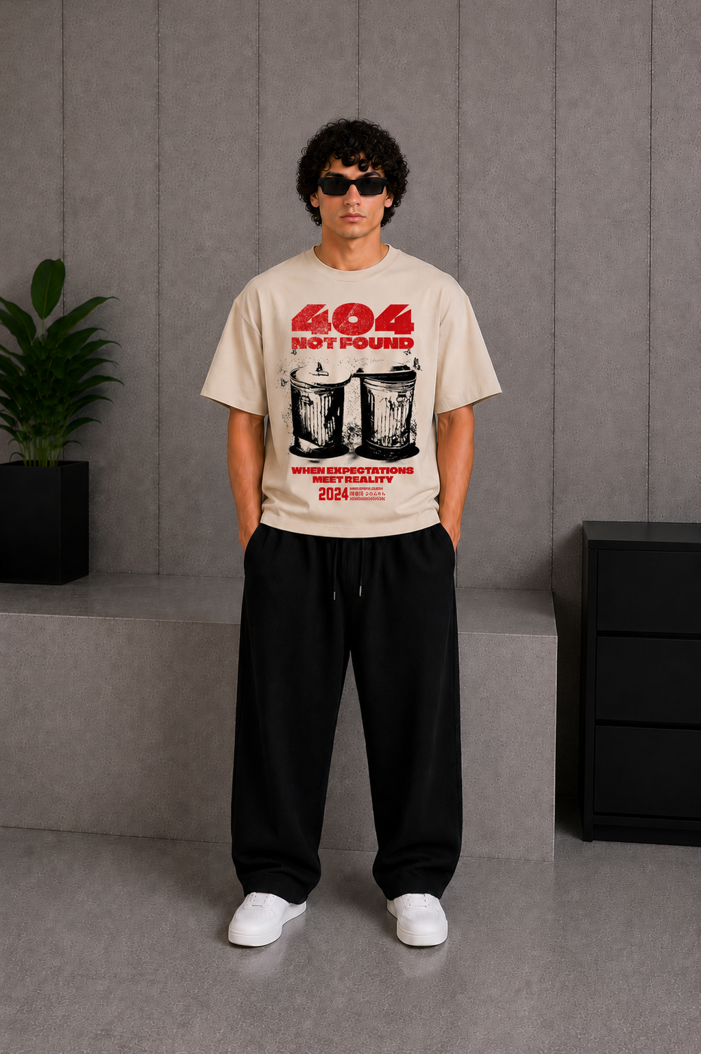 Not Found Tee Beige