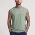 Men Tank Tees Green