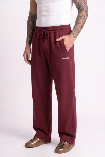 Cool Bee Joggers Maroon for Men - Maroon Joggers Casual Streetwear India - Lifestyle View