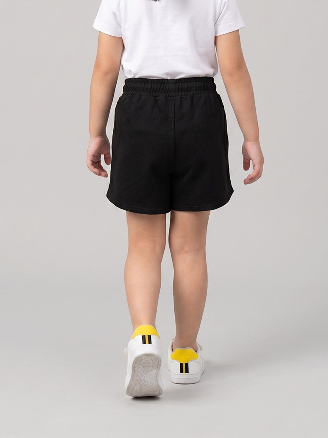 Coolbee Store Kids Girls Shorts - Black (CSKS110) – close-up fabric detail