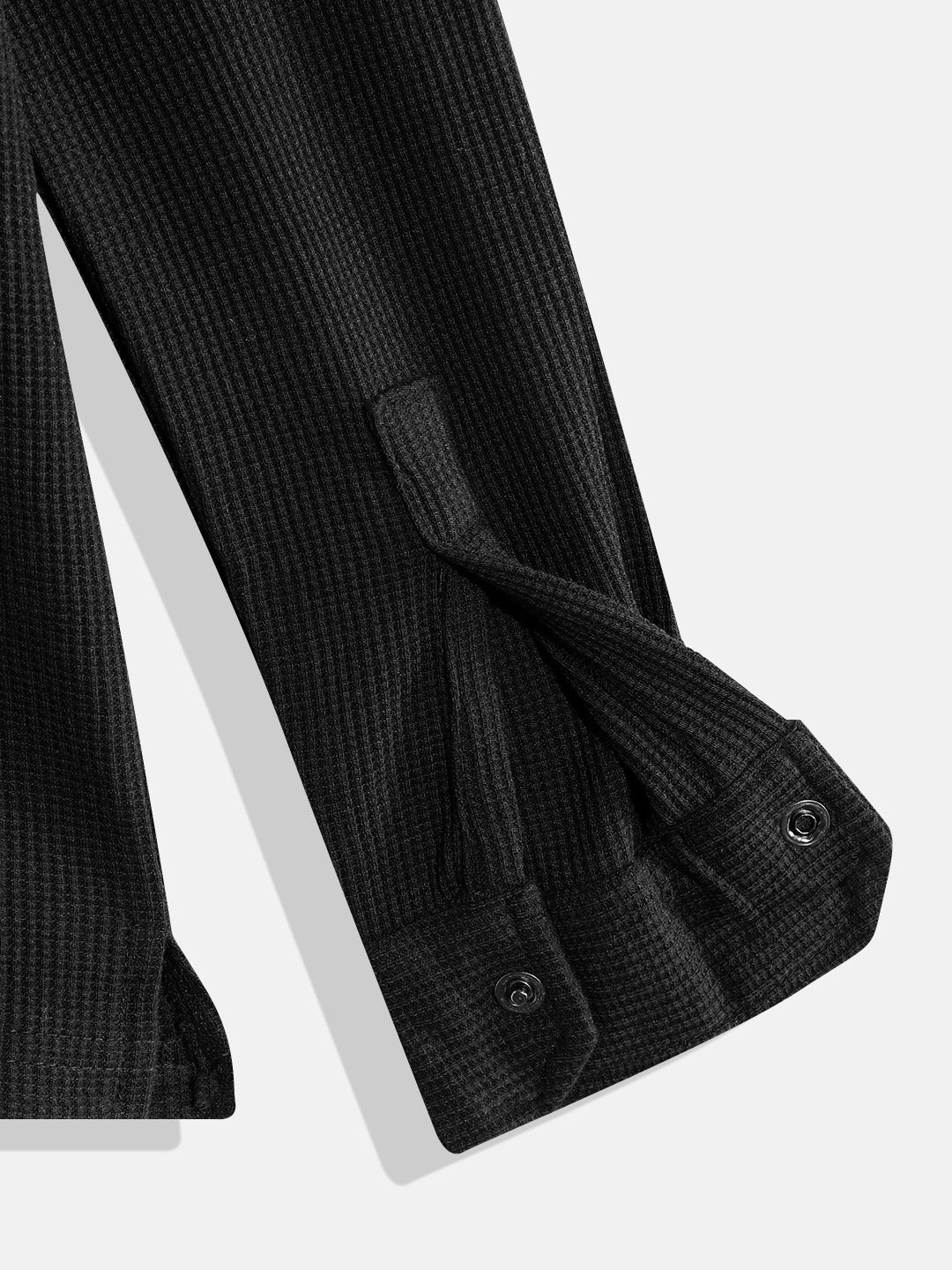 Coolbee Store Kids Boys Shirt - Black (KBAW25S007) – close-up fabric detail