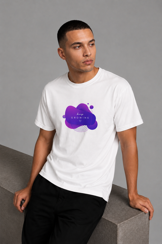Cool Bee Base Tee White for Men - White Oversized Graphic Tee Streetwear India