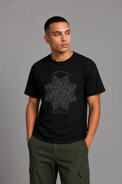 Cool Bee Nexus Tee Black for Men - Black Oversized Graphic Tee Streetwear India