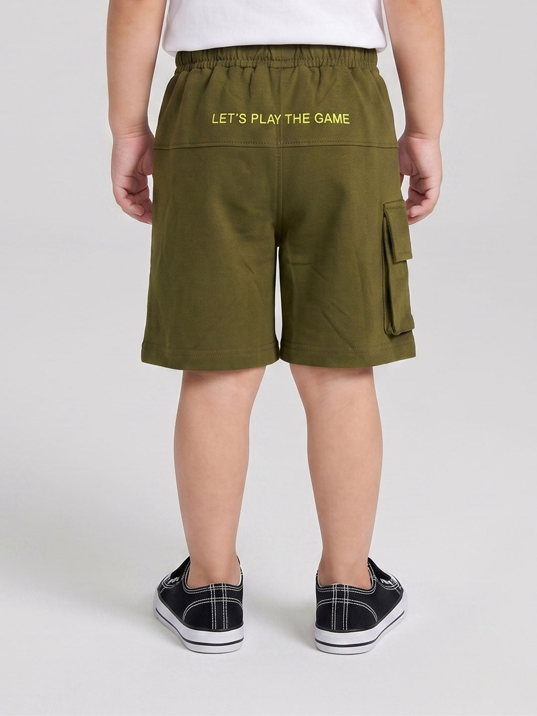 Coolbee Store Kids Boys Shorts - Oive (CSKS106) – close-up fabric detail