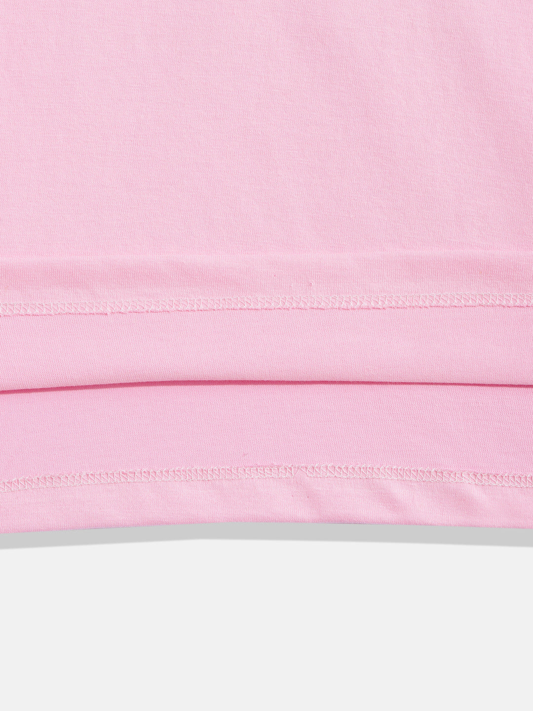 Coolbee Store Kids Girls T-Shirt - Light Pink (KGSSA21) – close-up fabric detail