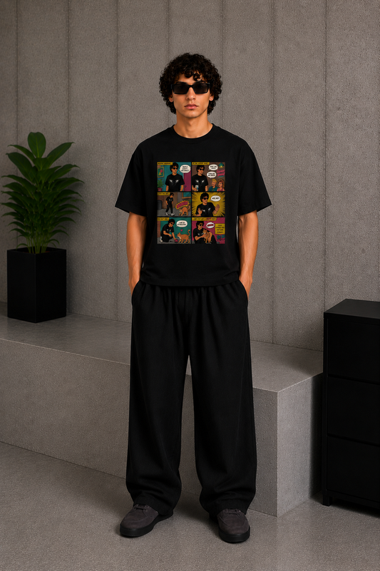 Morning Anime Tee Black