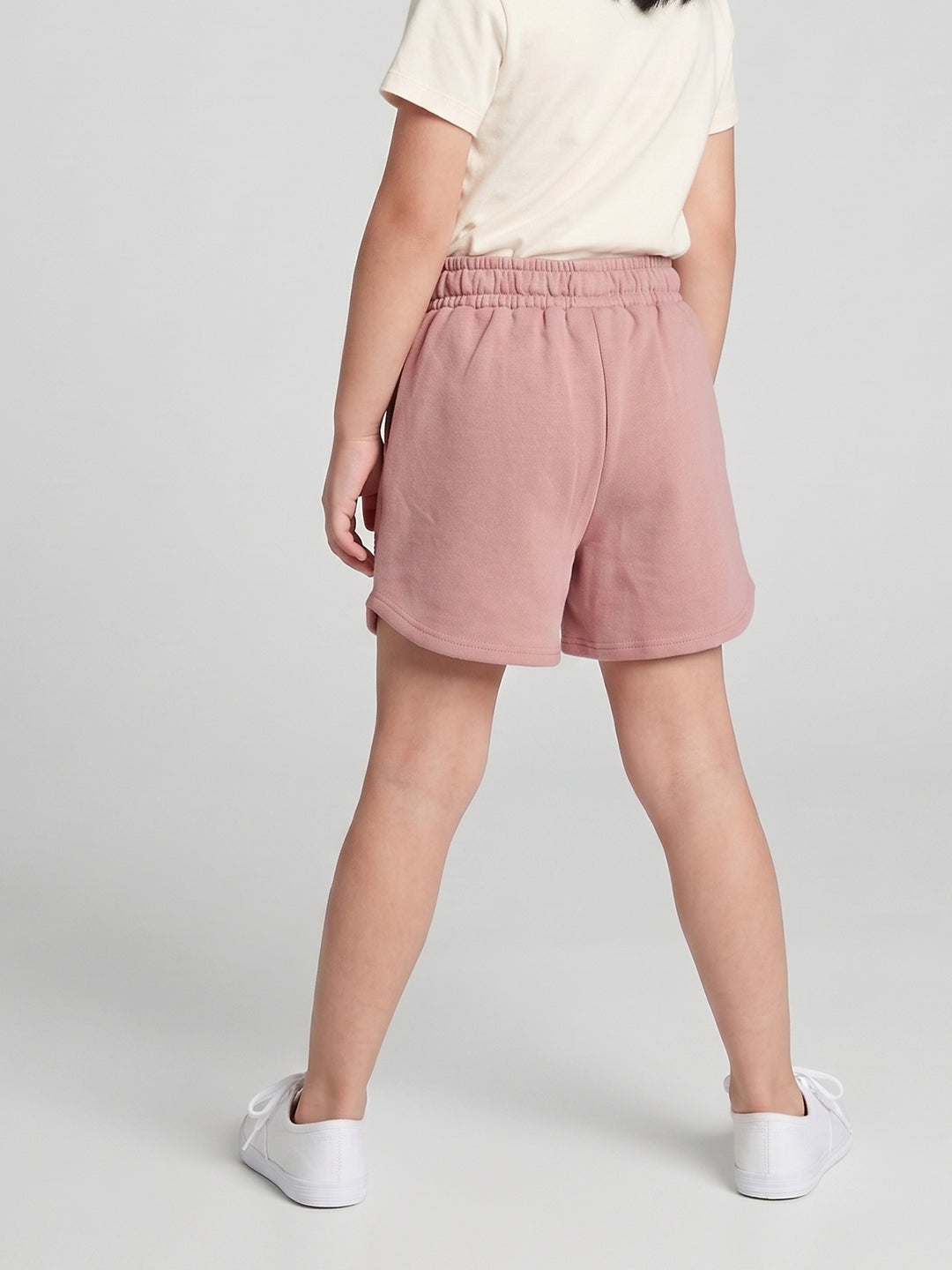 Coolbee Store Kids Girls Shorts - Peach (CSKS107) – close-up fabric detail