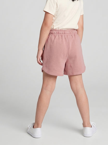 Coolbee Store Kids Girls Shorts - Peach (CSKS107) – close-up fabric detail
