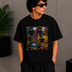 Morning Anime Tee Black