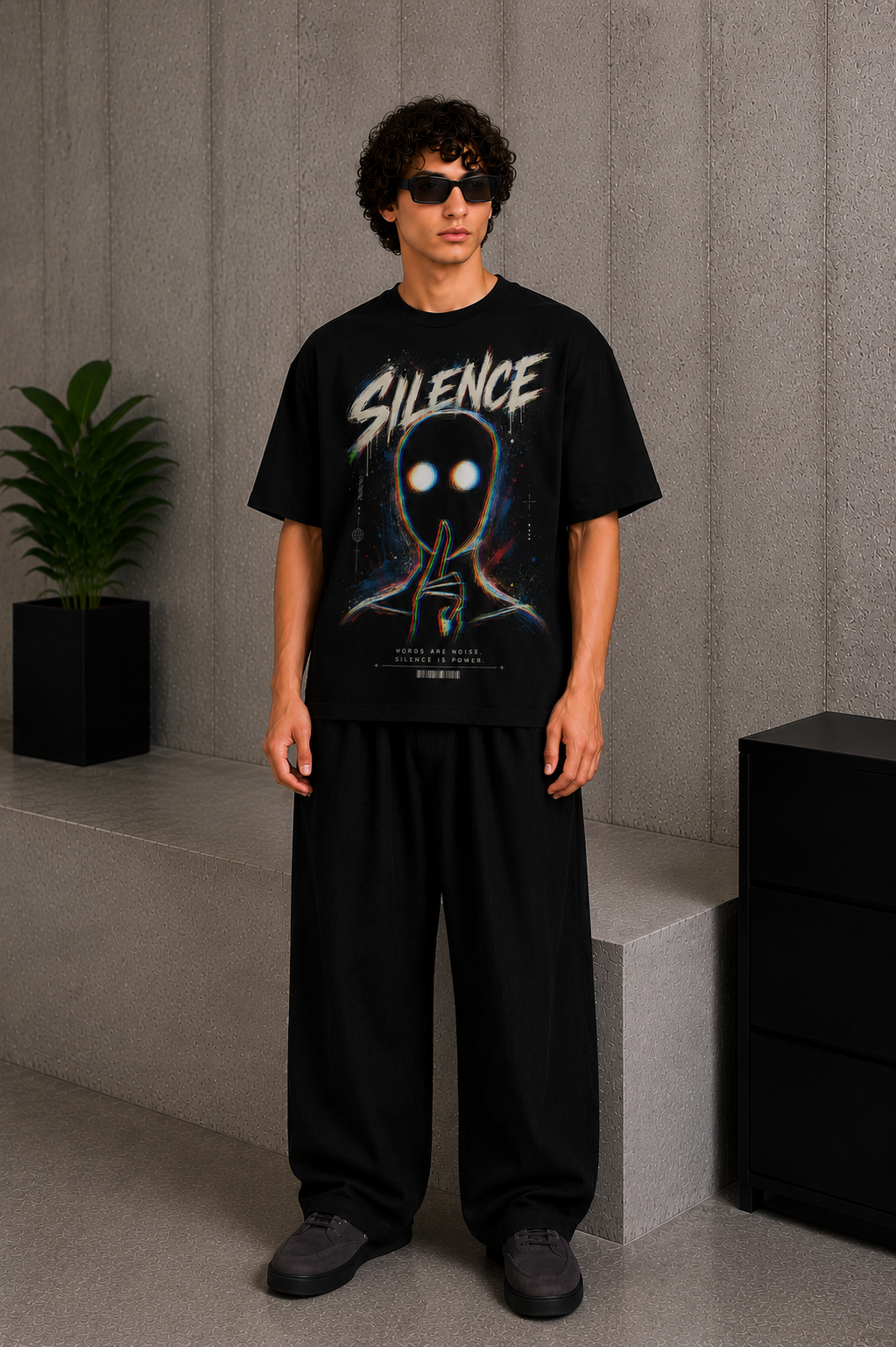 Silence Tee Black