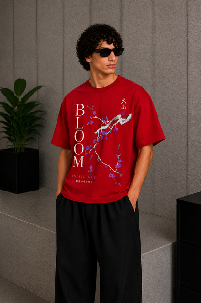 Bloom Tee Red