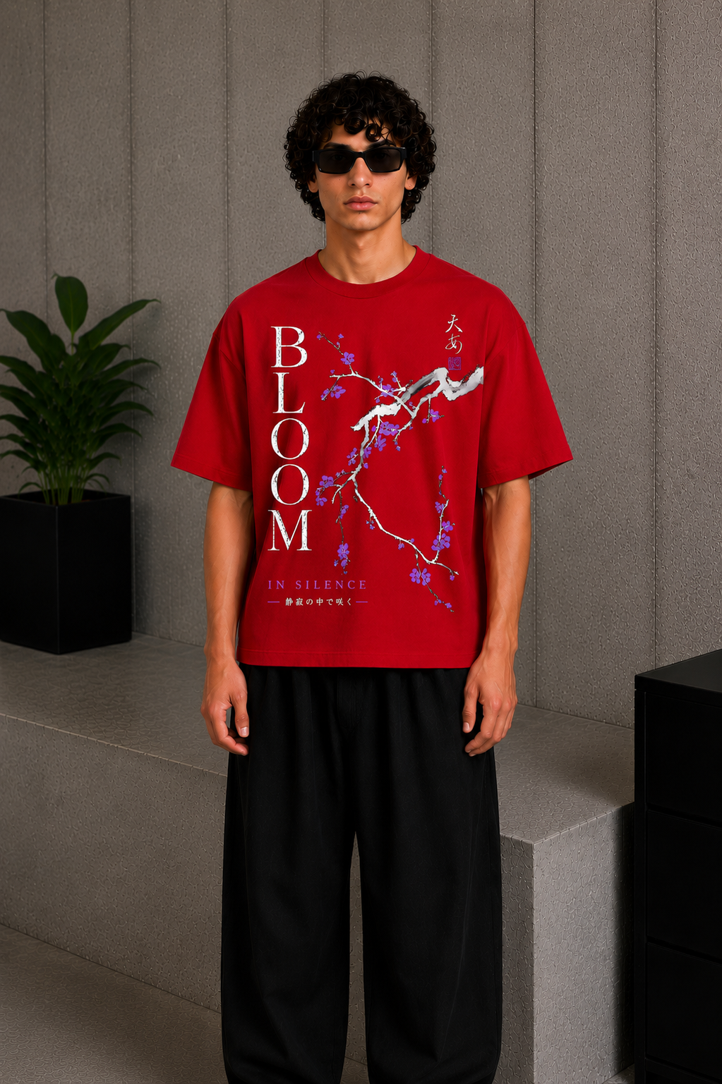 Bloom Tee Red