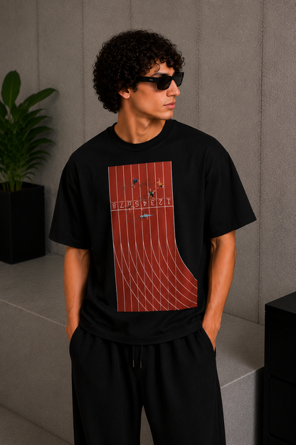 Lane 8 Tee Black
