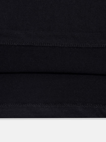 Coolbee Store Kids Boys T-Shirt - Black (CSKT209) – close-up fabric detail